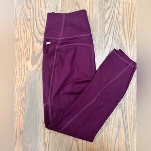 Fabletics Oasis High Waisted Women's Leggings in Deep Purple with Pockets
